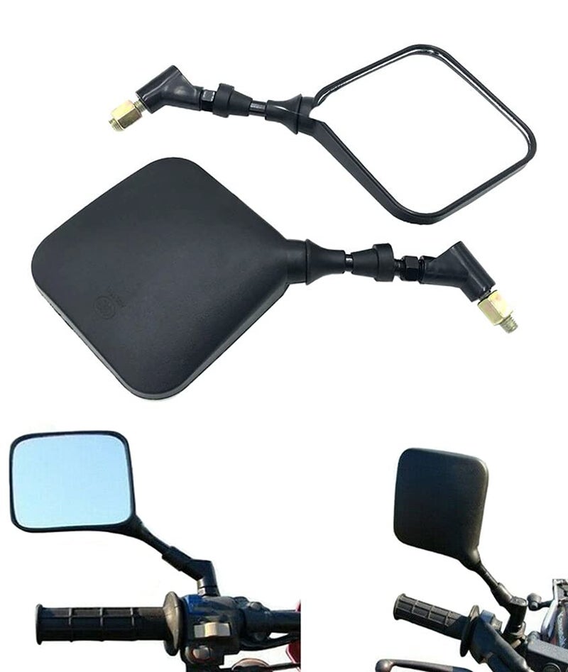 Earlyred Dual Sport Motorcycle Rearview Mirror Rear View Side Mirrors Compatible with Suzuki DR 200 250 350 350 DRZ400 DRZ650 DR650 - Image 5